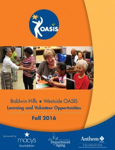 Oasis 2016 Fall Catalog Cover